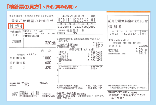 【検針票の見方】電気ご使用量のお知らせ（検針票）
