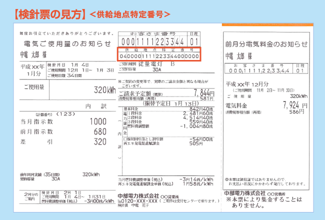 【検針票の見方】電気ご使用量のお知らせ（検針票）
