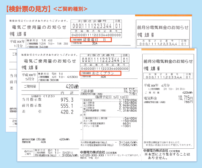 【検針票の見方】電気ご使用量のお知らせ（検針票）